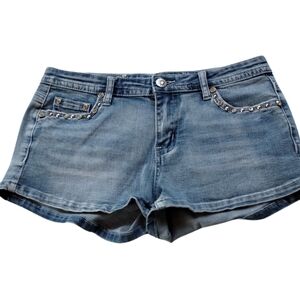 Platinum Plush Bling Pistol Shorts Size M